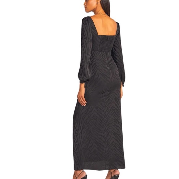 NWT Favorite Daughter Black Zebra Jacquard The One That Got Away Dress - Sz 10 - Picture 2 of 10